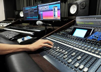 Sound Recording Studio With Music Recording Equipment